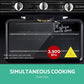 Portable Oven 3 Burner Black Yellow kitchen appliances 952