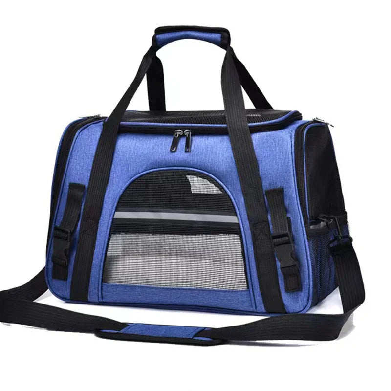Portable Pet Bag for Small Dogs and Cats - Dark blue Travel