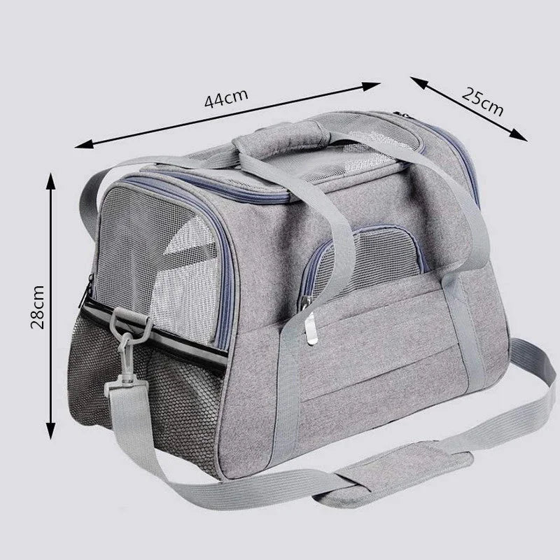 Portable Pet Bag for Small Dogs and Cats - Light pink