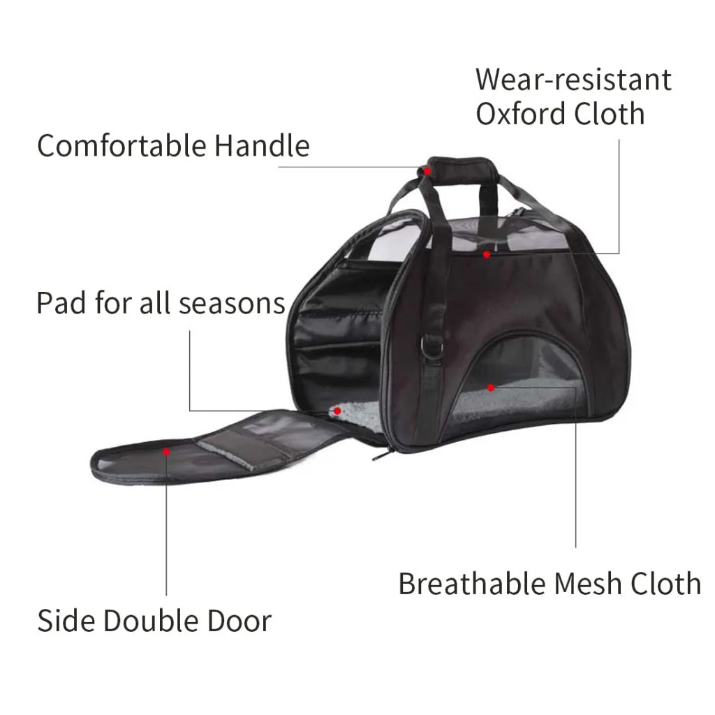 Portable Pet Carrier Tote Travel Bag Kennel Soft Dog Crate