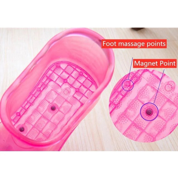 Portable Plastic Bubble Foot Bucket 16.5Cm Height Fits Size