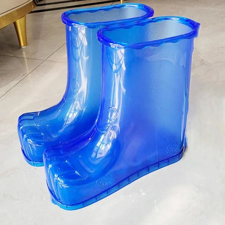Portable Plastic Bubble Foot Bucket 28Cm Height Fits Shoe