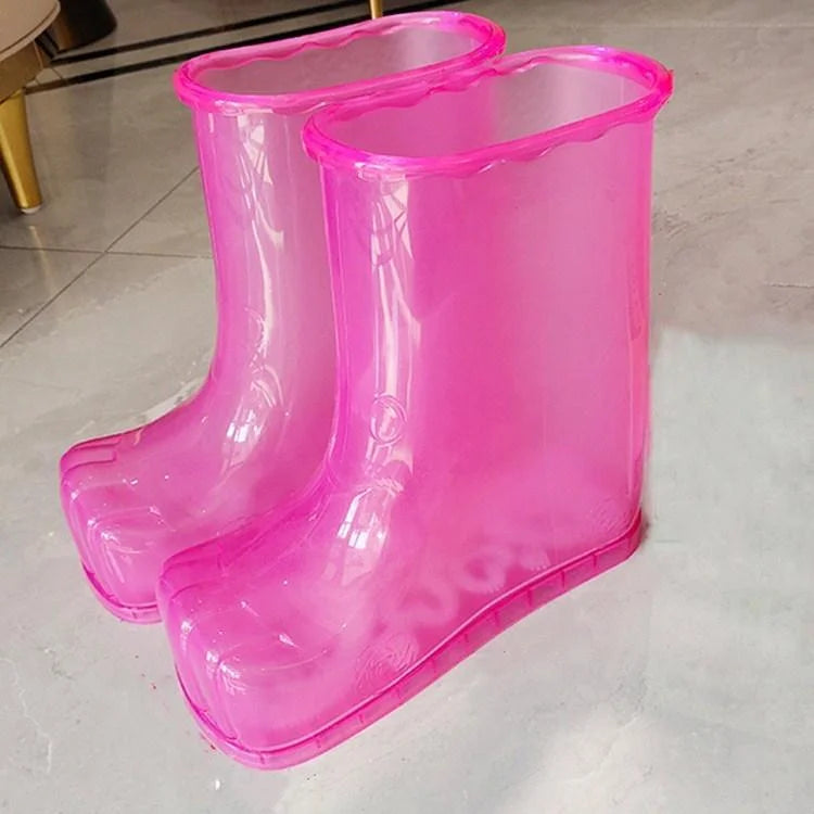 Portable Plastic Bubble Foot Bucket 28Cm Height Fits Shoe