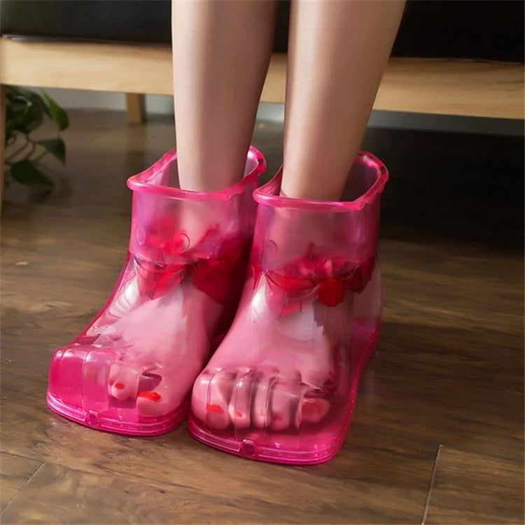 Portable Plastic Bubble Foot Bucket 28Cm Height Fits Shoe