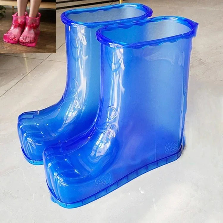 Portable Plastic Bubble Foot Bucket 28Cm Height Fits Shoe