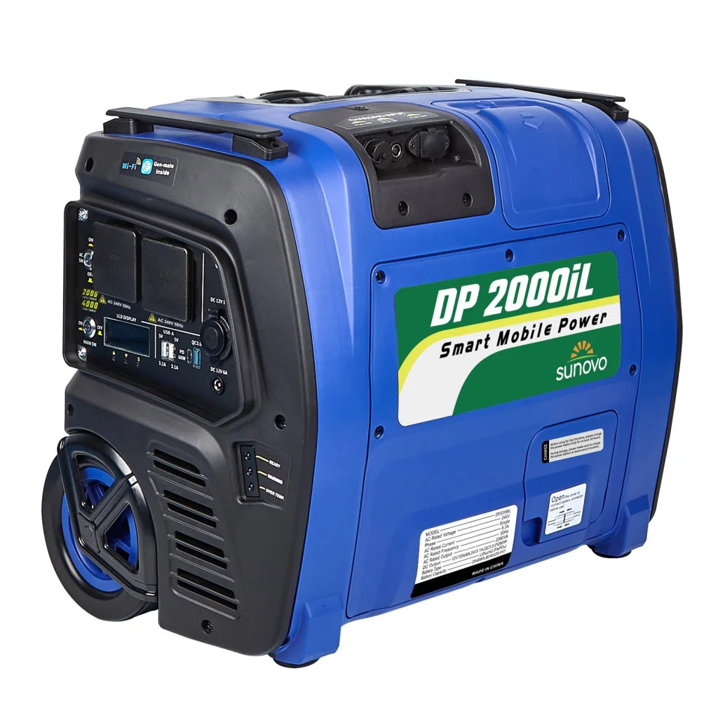 Portable Power Station Sunovo 2000W Solar Inverter