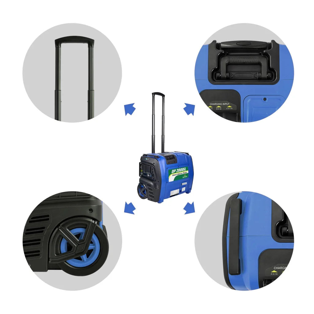 Portable Power Station Sunovo 2000W Solar Inverter