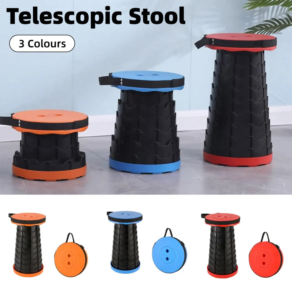 Portable Telescopic Folding Stool Travel Outdoor Seat