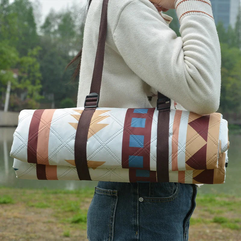 Portable Traditional Pattern Picnic Mat - Lightweight