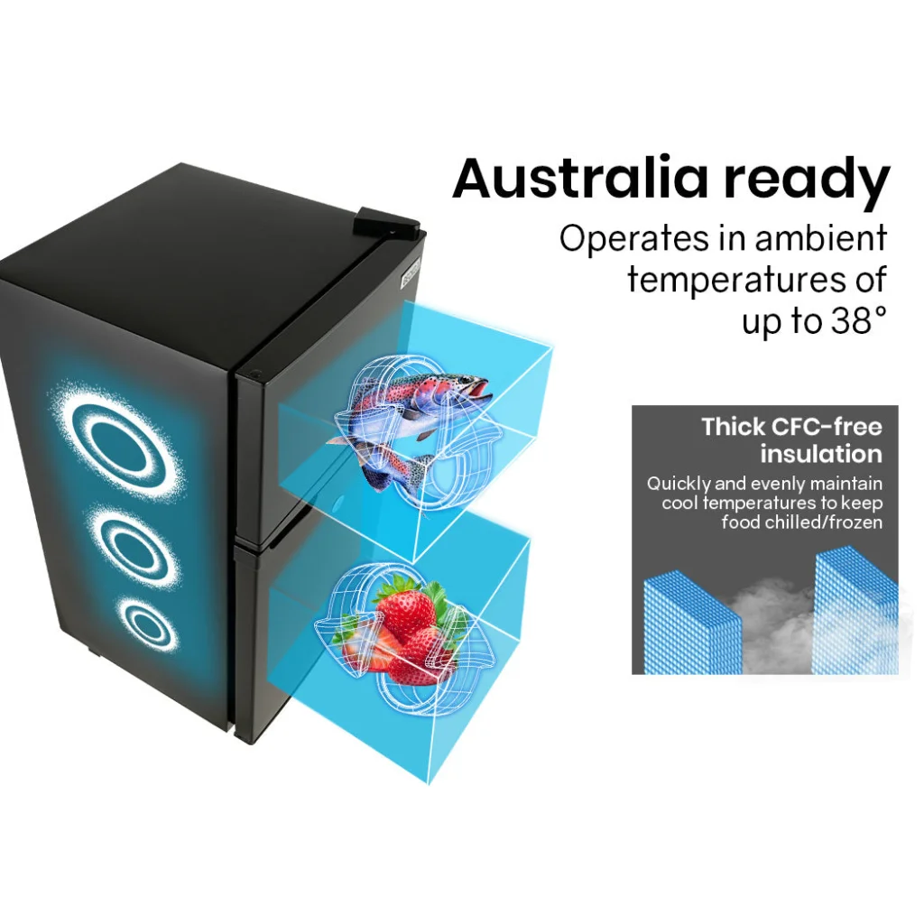 Portable Upright Fridge Refrigerator 95L 12V/24V/240V