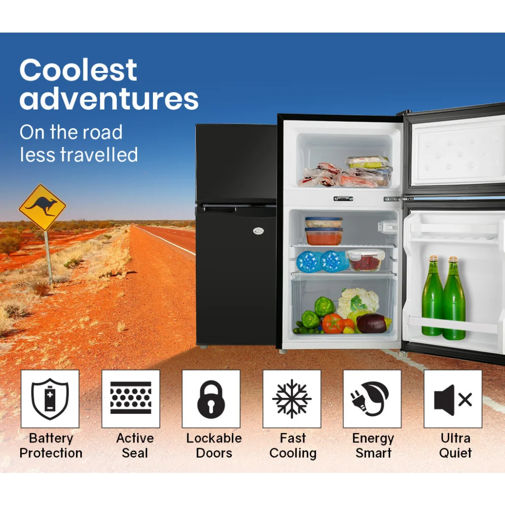 Portable Upright Fridge Refrigerator 95L 12V/24V/240V
