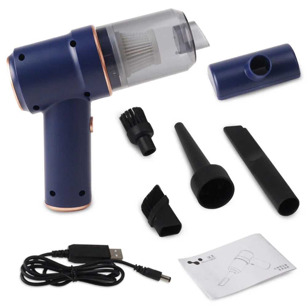 Portable vacuum cleaner with floor head and swivel connector