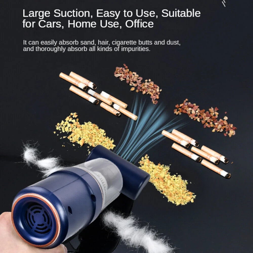 Vacuum cleaner car with air duster handheld cordless dust