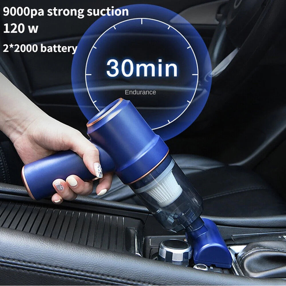 Vacuum cleaner car with air duster handheld