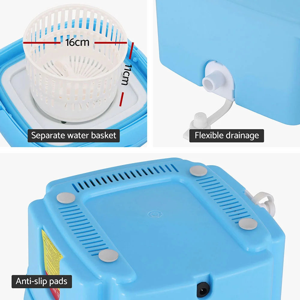 Portable Washing Machine 4.5L - Blue - Appliances