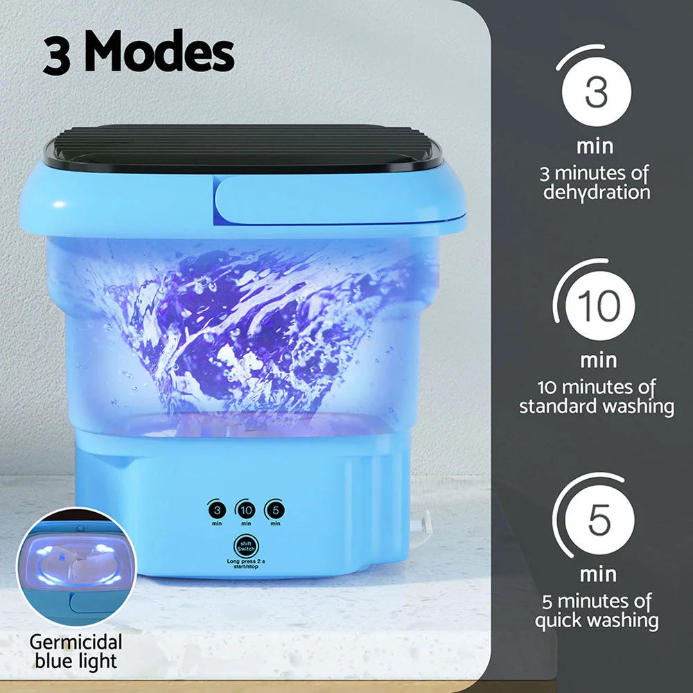 Portable Washing Machine 4.5L - Blue - Appliances