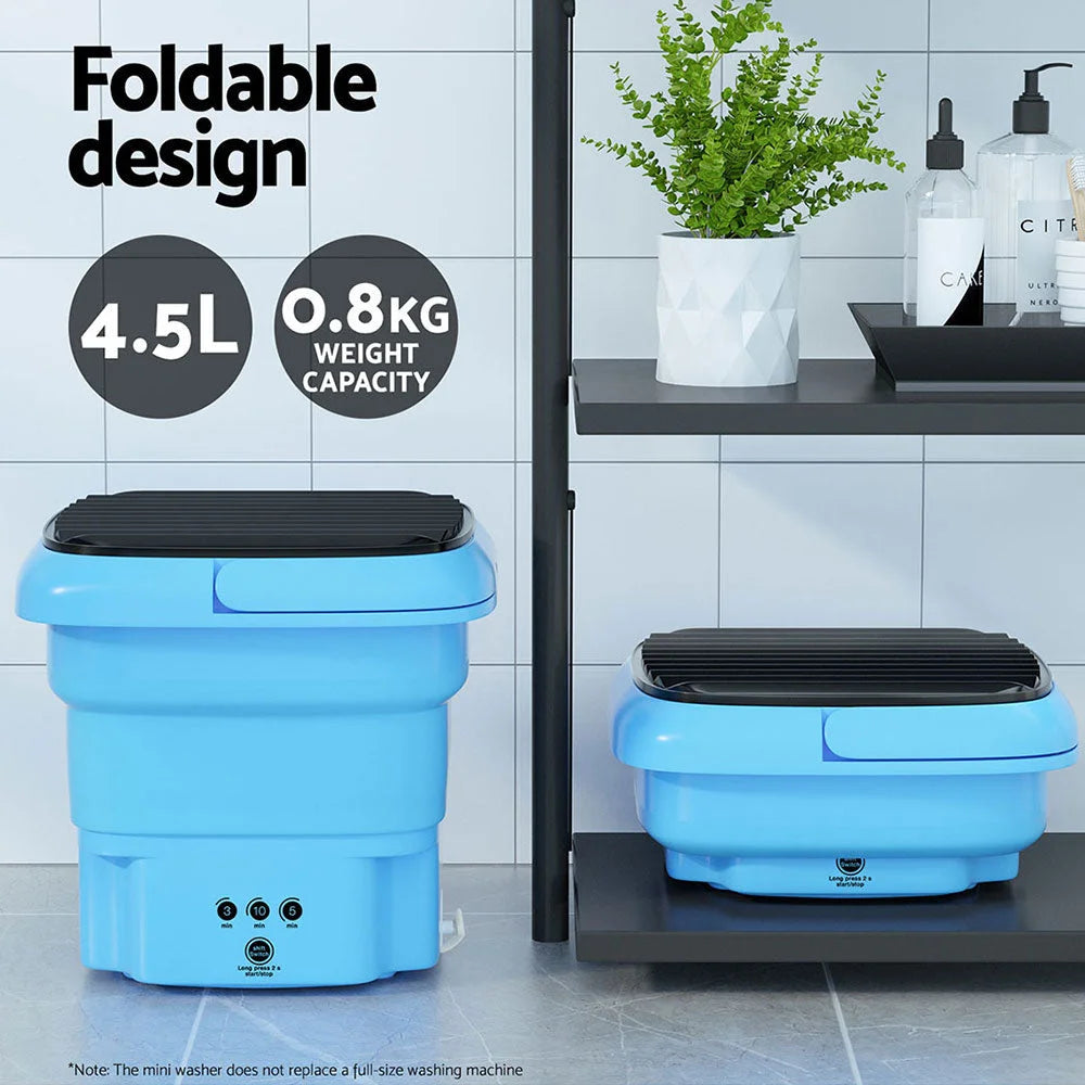 Portable Washing Machine 4.5L - Blue - Appliances