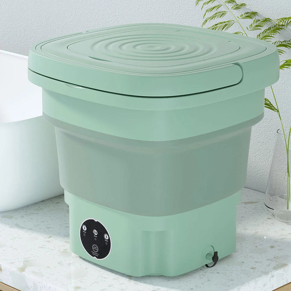 Portable Washing Machine 8L - Green - Home & Garden