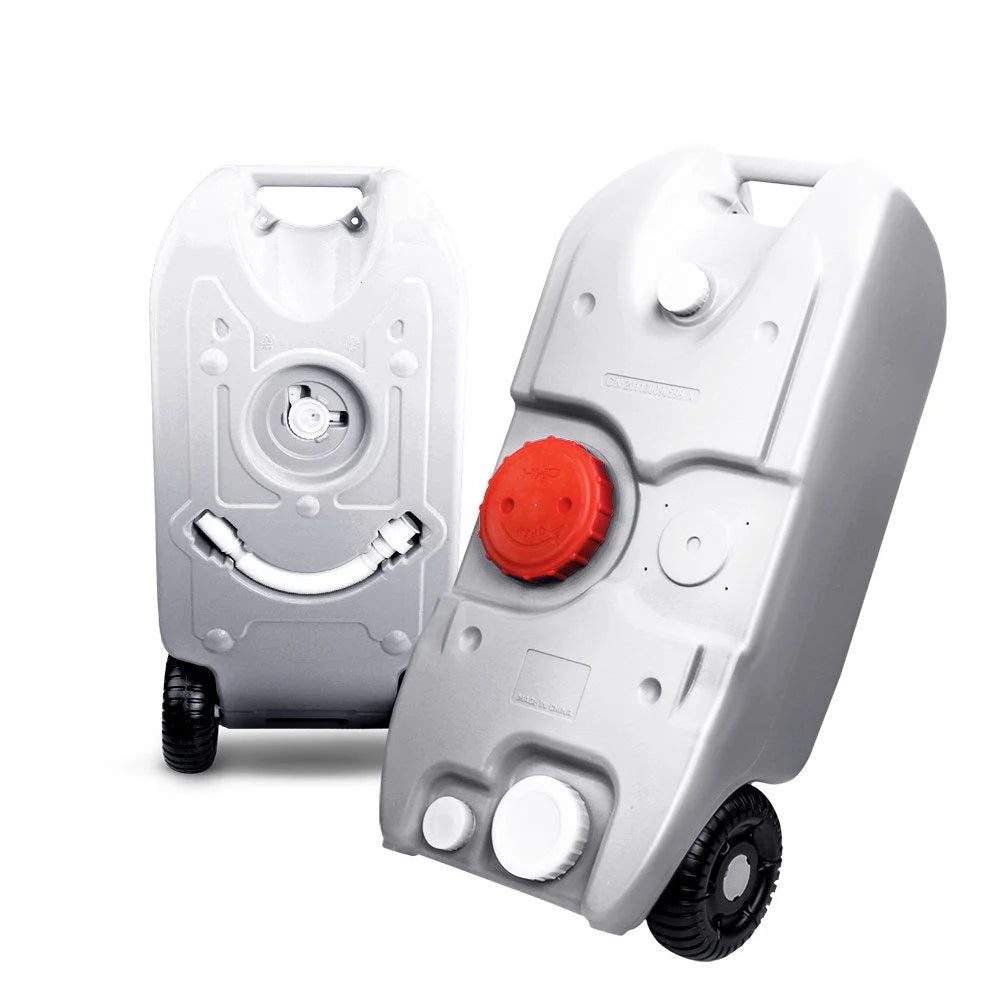 Grey 40l water tank wheels with wheel