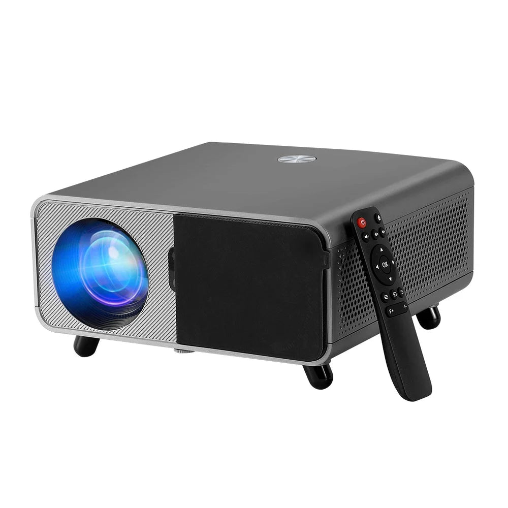 Video projector with screen cast projector and cable ports