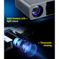 Wifi video projector with front casing details and fitted handles
