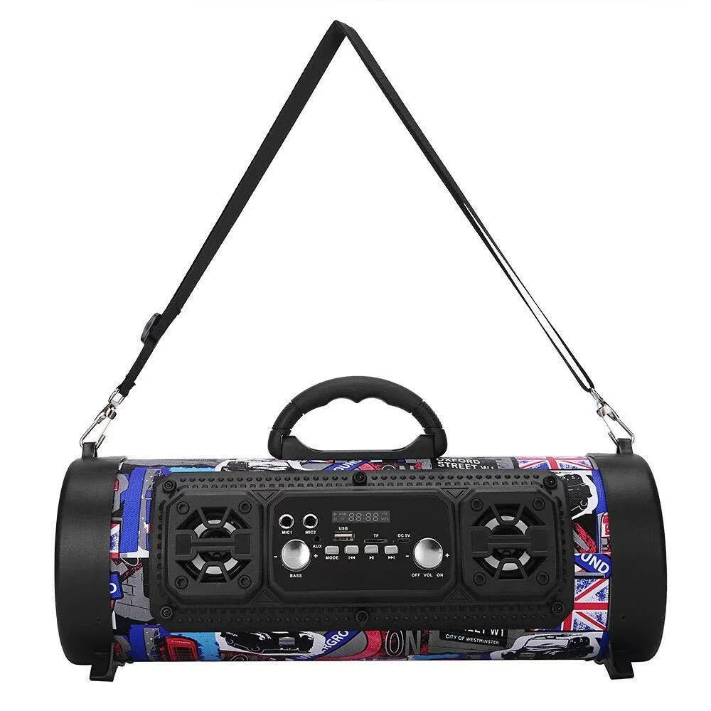 Portable Wireless Speaker - FM Radio USB/TF Playback AUX