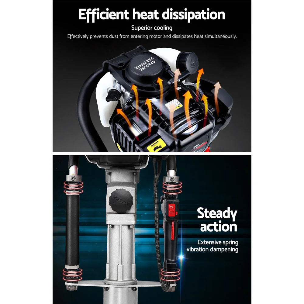 Post Driver Rammer Power Pile Hole Drive 4-Stroke Petrol