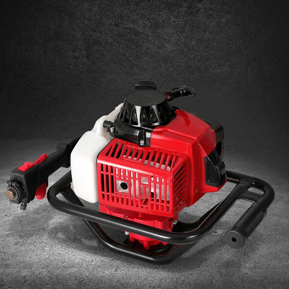 Post Hole Digger 63CC Motor Only Engine Petrol - Red