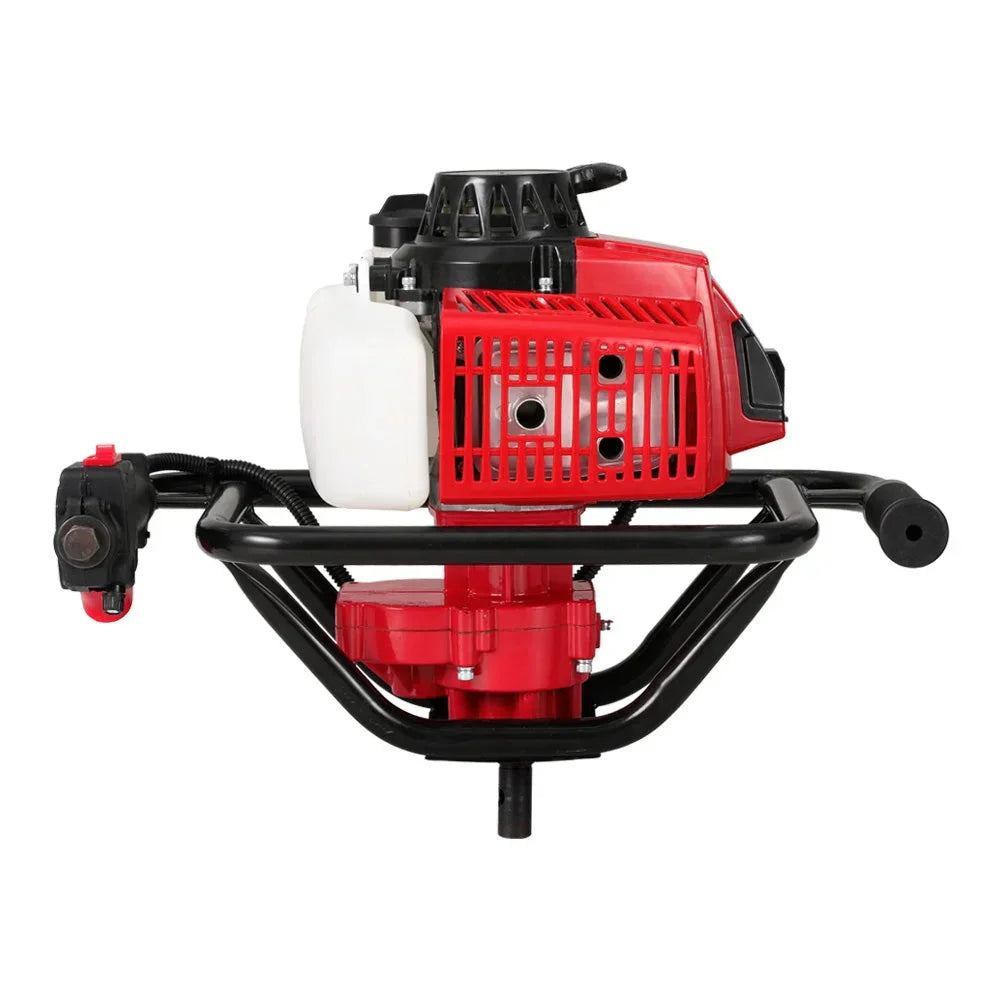 Post Hole Digger 63CC Motor Only Engine Petrol - Red