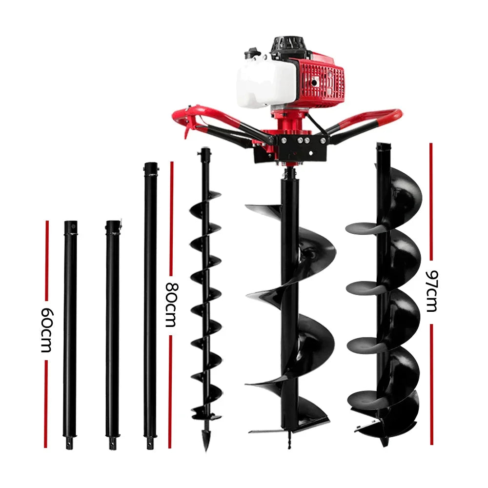 Post Hole Digger 63cc Petrol Motor Drill Extension