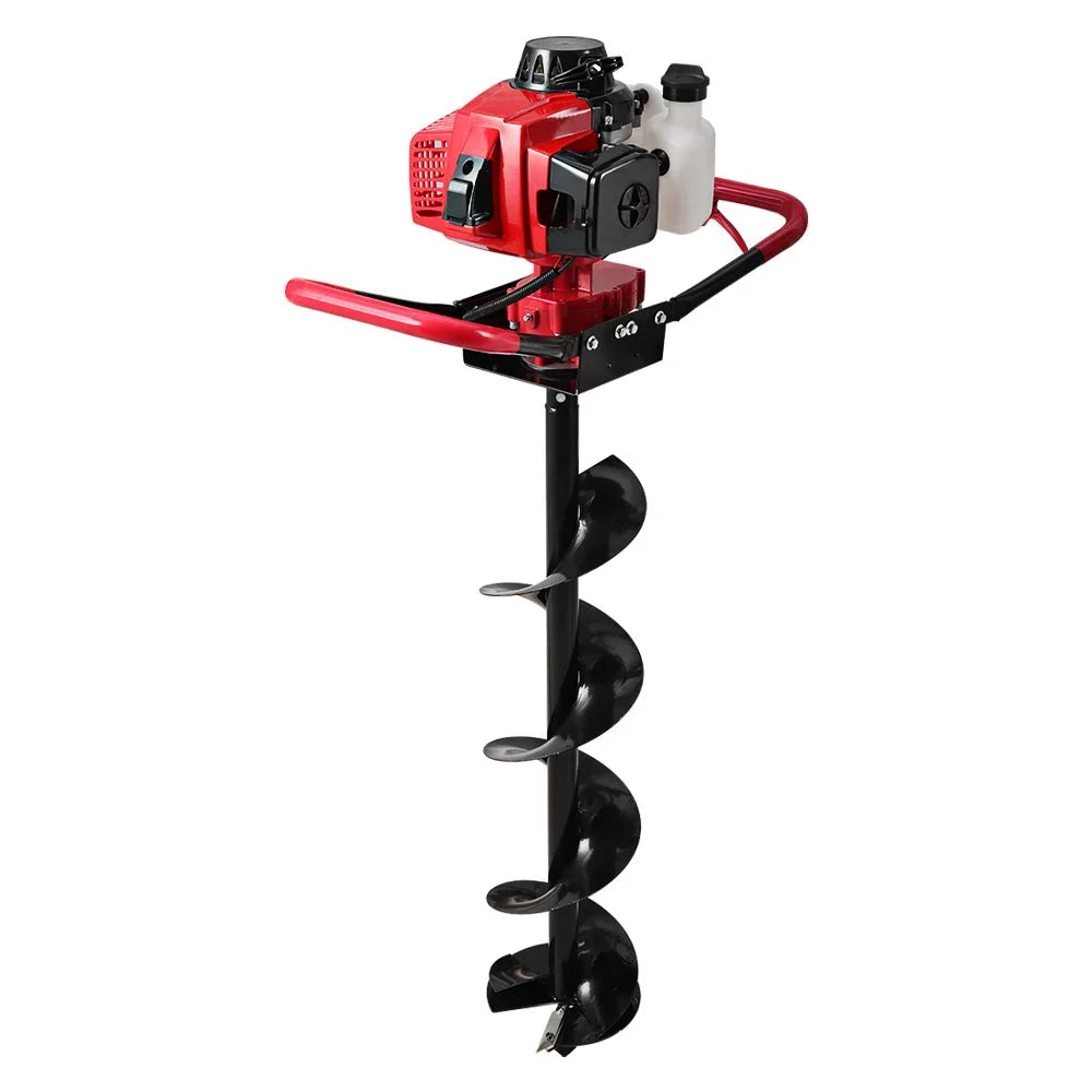 200mm post hole digger with assembled layout and visible hardware