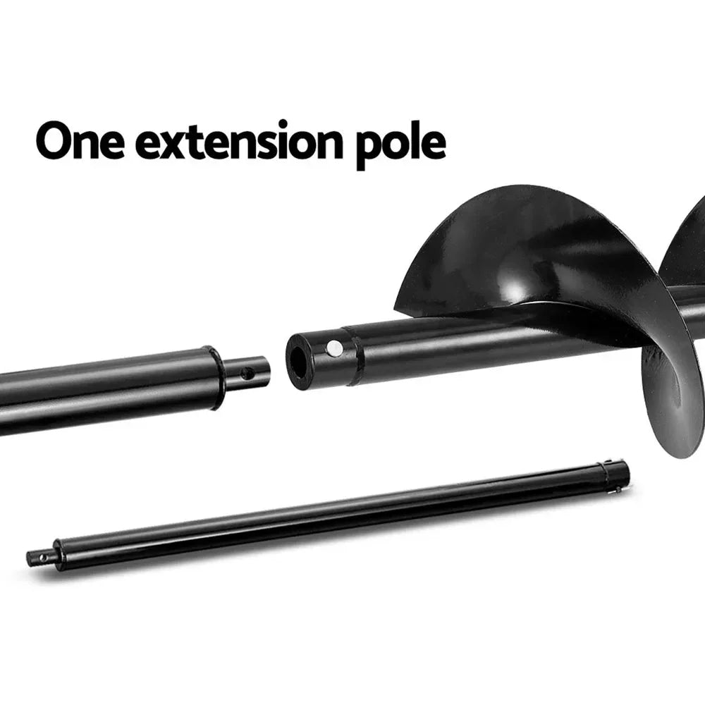 300mm post hole digger with assembled layout and visible hardware