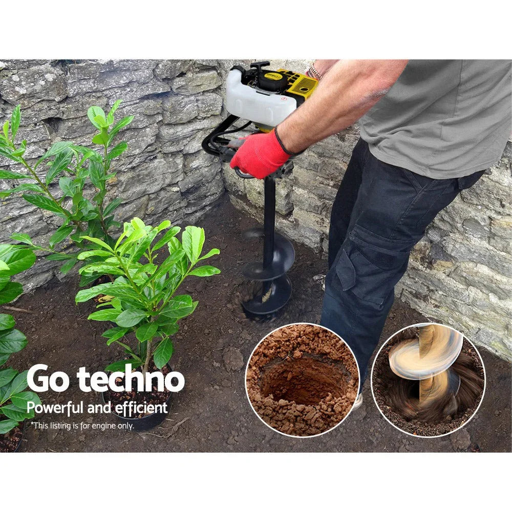Post Hole Digger Petrol 65CC Motor Engine Earth Auger