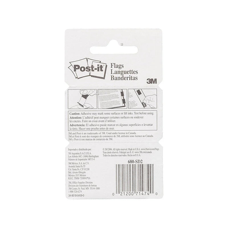 POST-IT Flag 680-SD2 Sign Date Pack of 2 - Box of 6