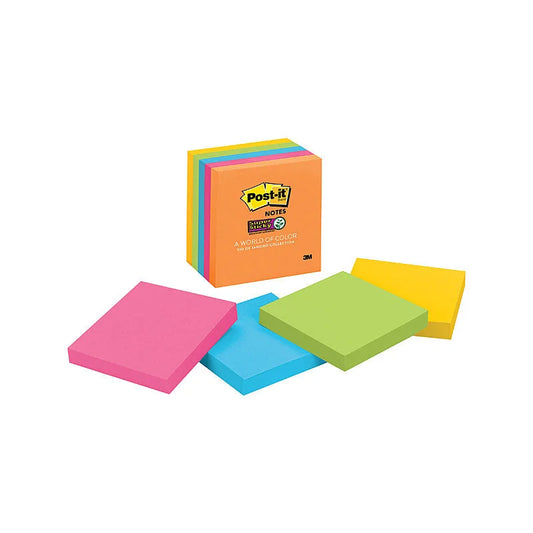 Post-It Super Sticky Notes Pack of 5 - 654-5SSUC RDJ 73x73