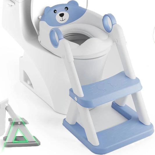 Potty Training Seat Ladder Kids Boys Girls Blue - Baby &