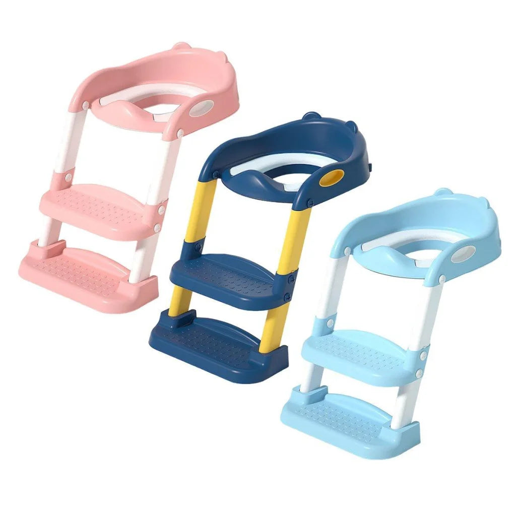 Potty Training Toilet Seat Chair with Ladder Step-Up Stool