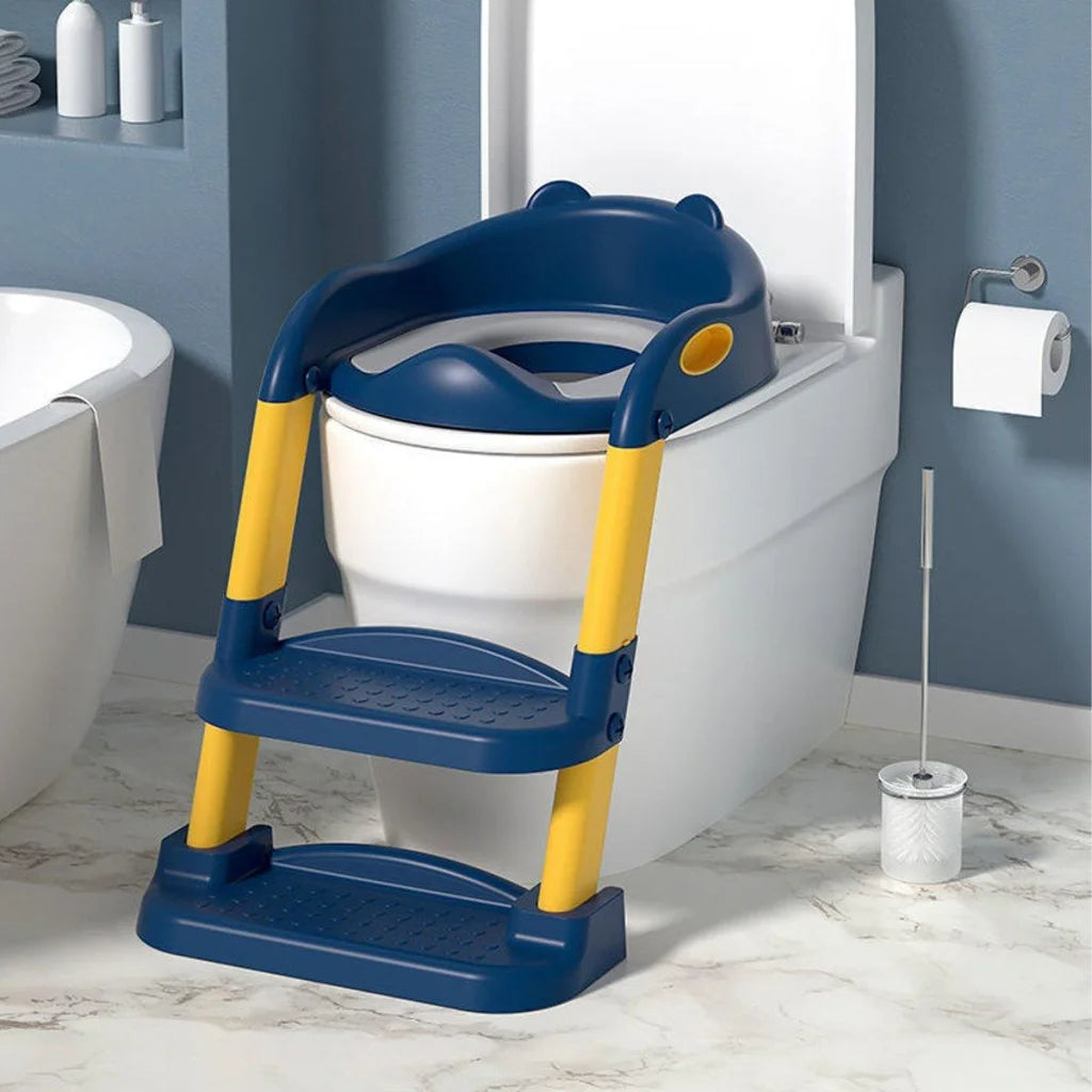 Potty Training Toilet Seat Chair with Ladder Step-Up Stool