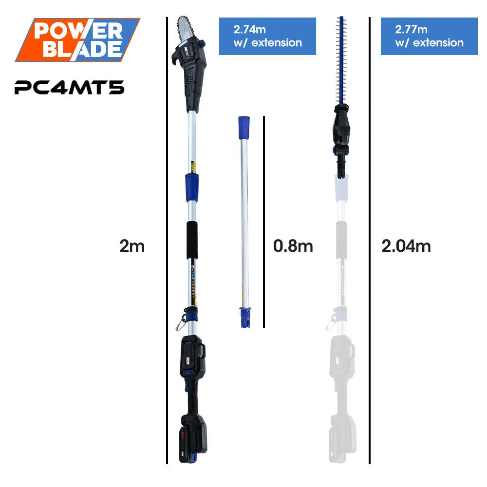 POWERBLADE 20V Cordless Pole Saw & Hedge Trimmer Combo 8’’