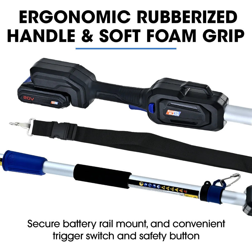 POWERBLADE 20V Cordless Pole Saw & Hedge Trimmer Combo 8’’