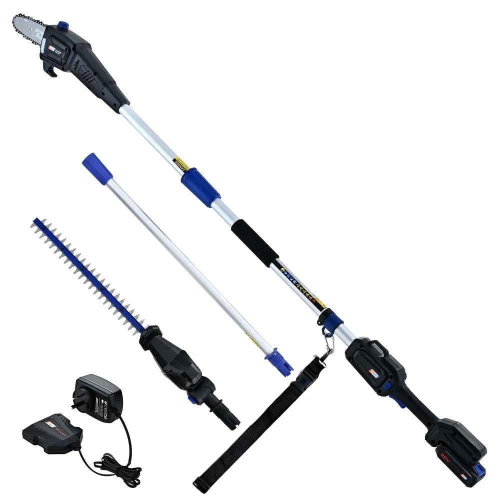POWERBLADE 20V Cordless Pole Saw & Hedge Trimmer Combo 8’’