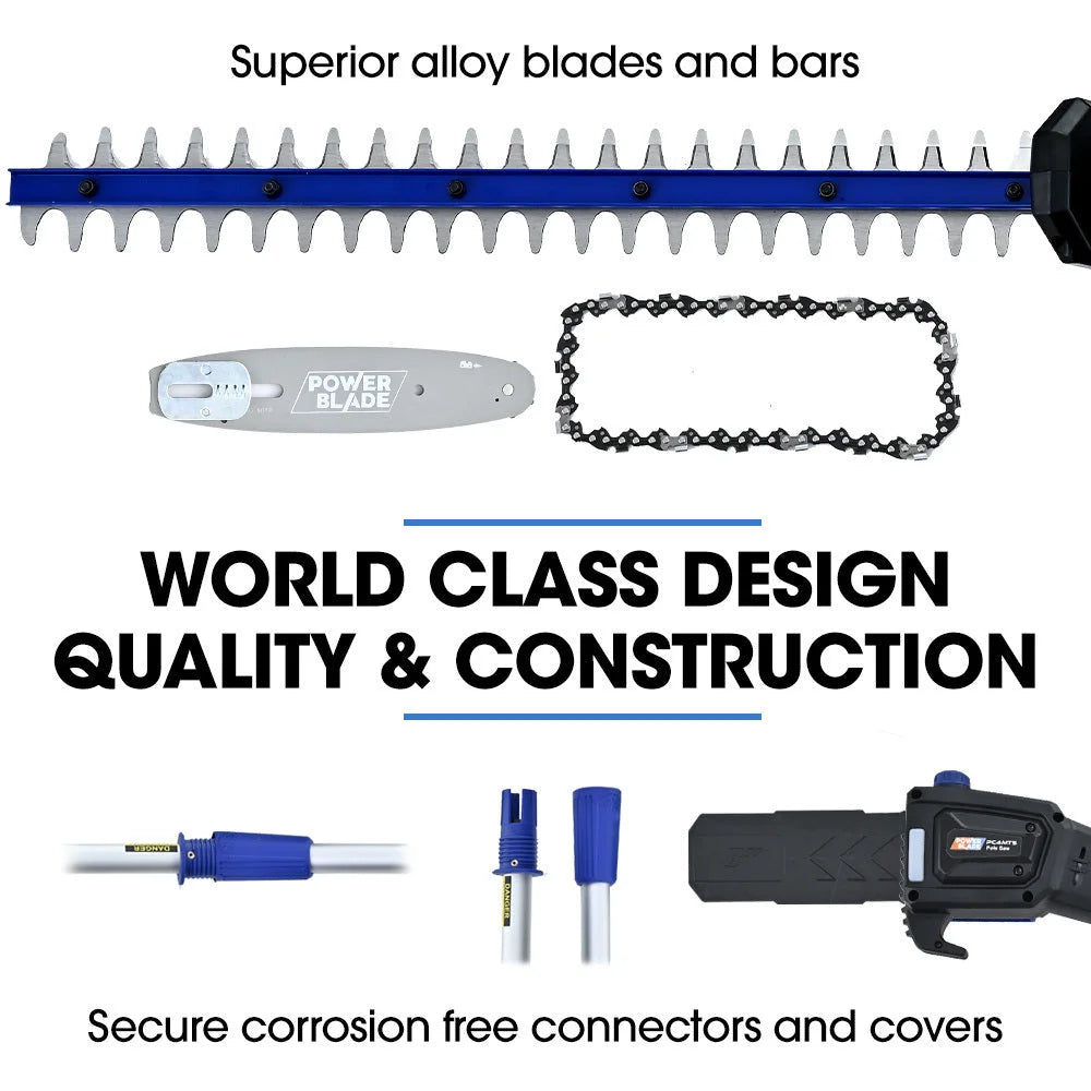 POWERBLADE 20V Cordless Pole Saw & Hedge Trimmer Combo 8’’