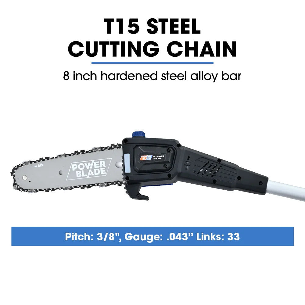 POWERBLADE 20V Cordless Pole Saw & Hedge Trimmer Combo 8’’