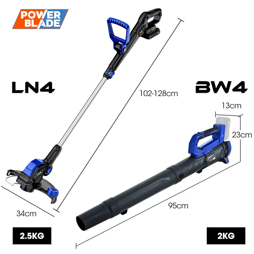 POWERBLADE 20V Leaf Blower & Line Trimmer / Edger Combo Kit