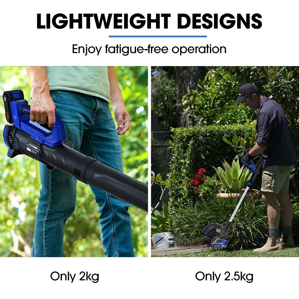 POWERBLADE 20V Leaf Blower & Line Trimmer / Edger Combo Kit