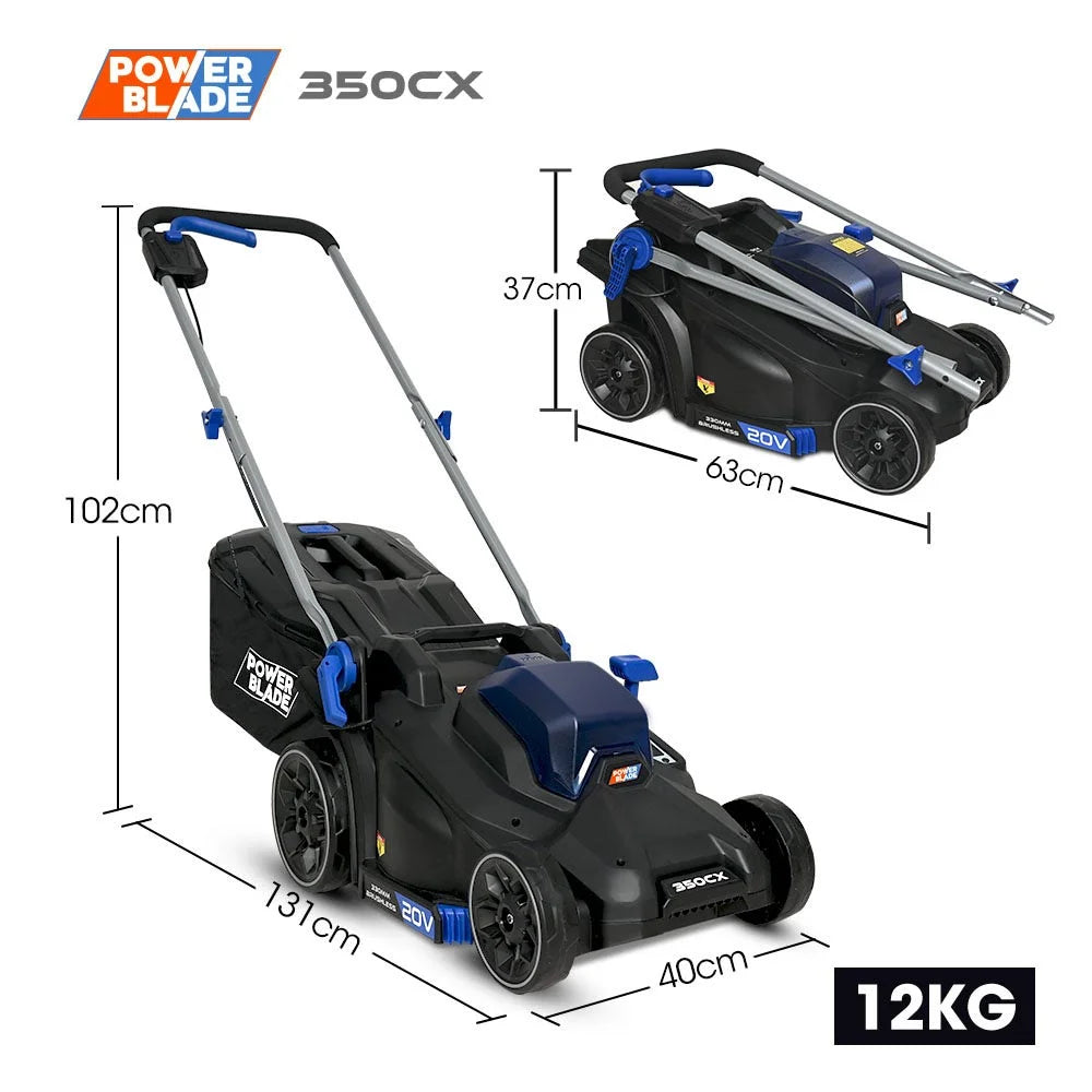 POWERBLADE 350CX 20V 13’’ Cordless Lawn Mower Kit Fast
