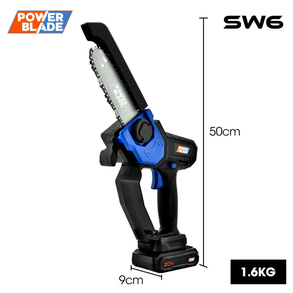 POWERBLADE SW6 20V Cordless Mini Chainsaw Kit Electric Tree
