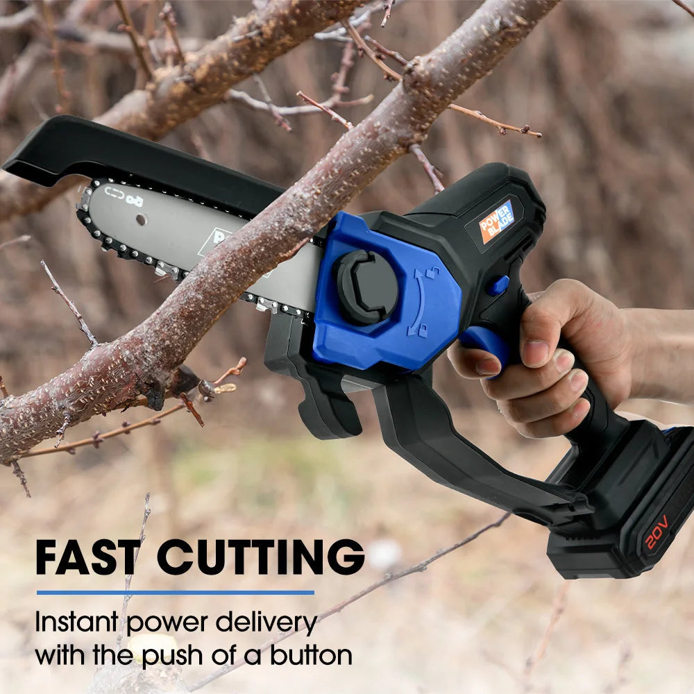 POWERBLADE SW6 20V Cordless Mini Chainsaw Kit Electric Tree