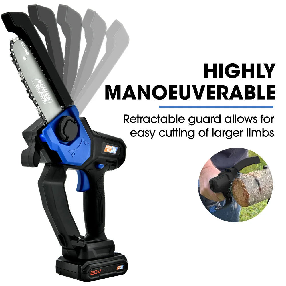 POWERBLADE SW7 20V Cordless Convertible Mini Chainsaw Pole