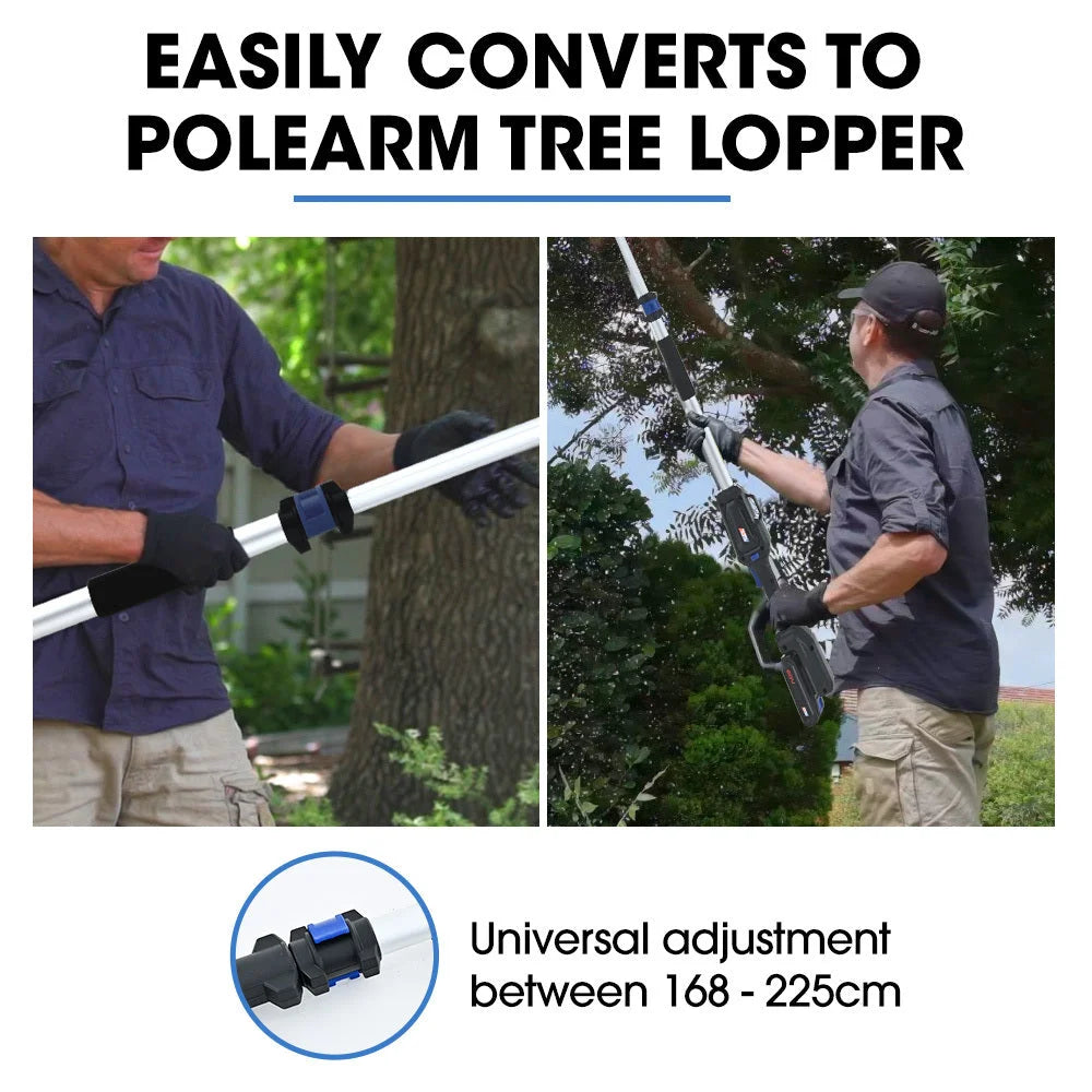 POWERBLADE SW7 20V Cordless Convertible Mini Chainsaw Pole